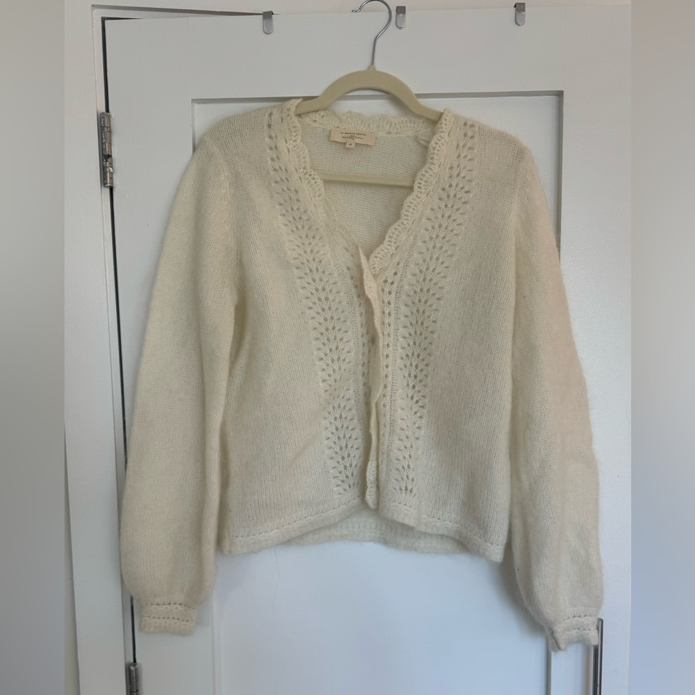 Cardigan Sweater in Ecru (Size M)
